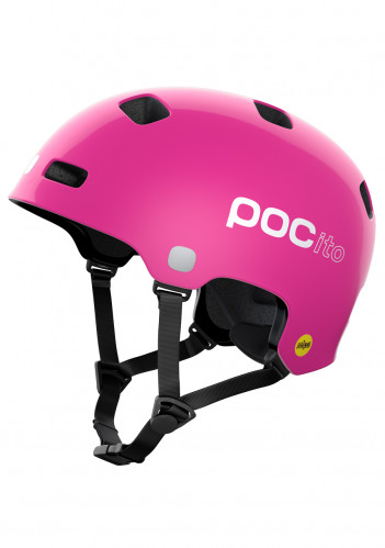 Detská cyklistická helma POC POCito Crane MIPS Fluorescent Pink